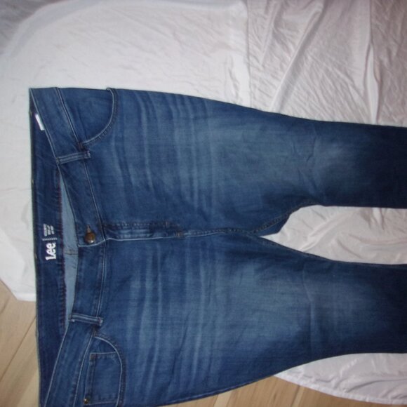 LEE plus sized size 26 denim blue jeans womens pants jean stretch boot cut - Picture 3 of 6